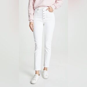 Citizen of Humanity Olivia white button fly jeans